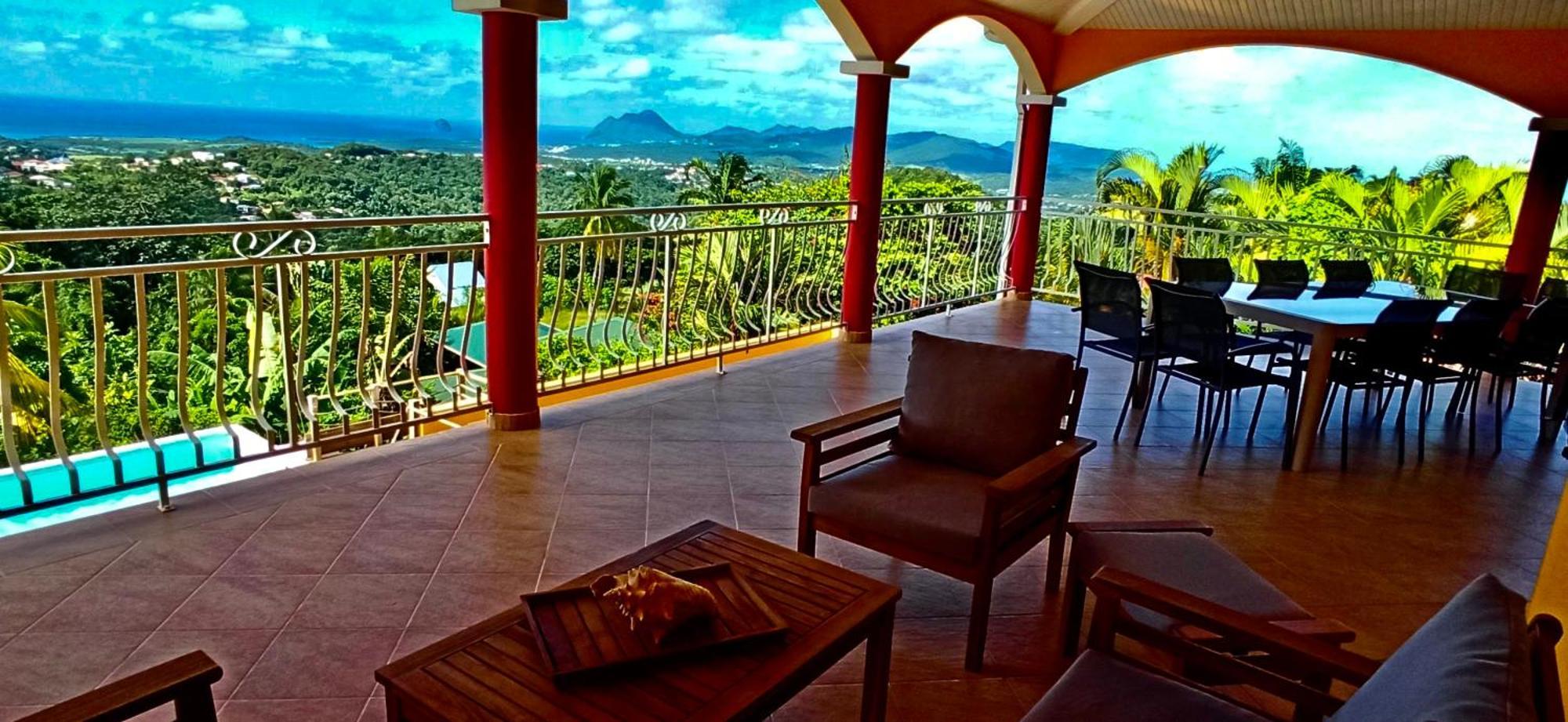 Villa Cosaroe 6-14 Pers Piscine Et Superbe Vue Mer Panoramique Riviere-Salee Dış mekan fotoğraf