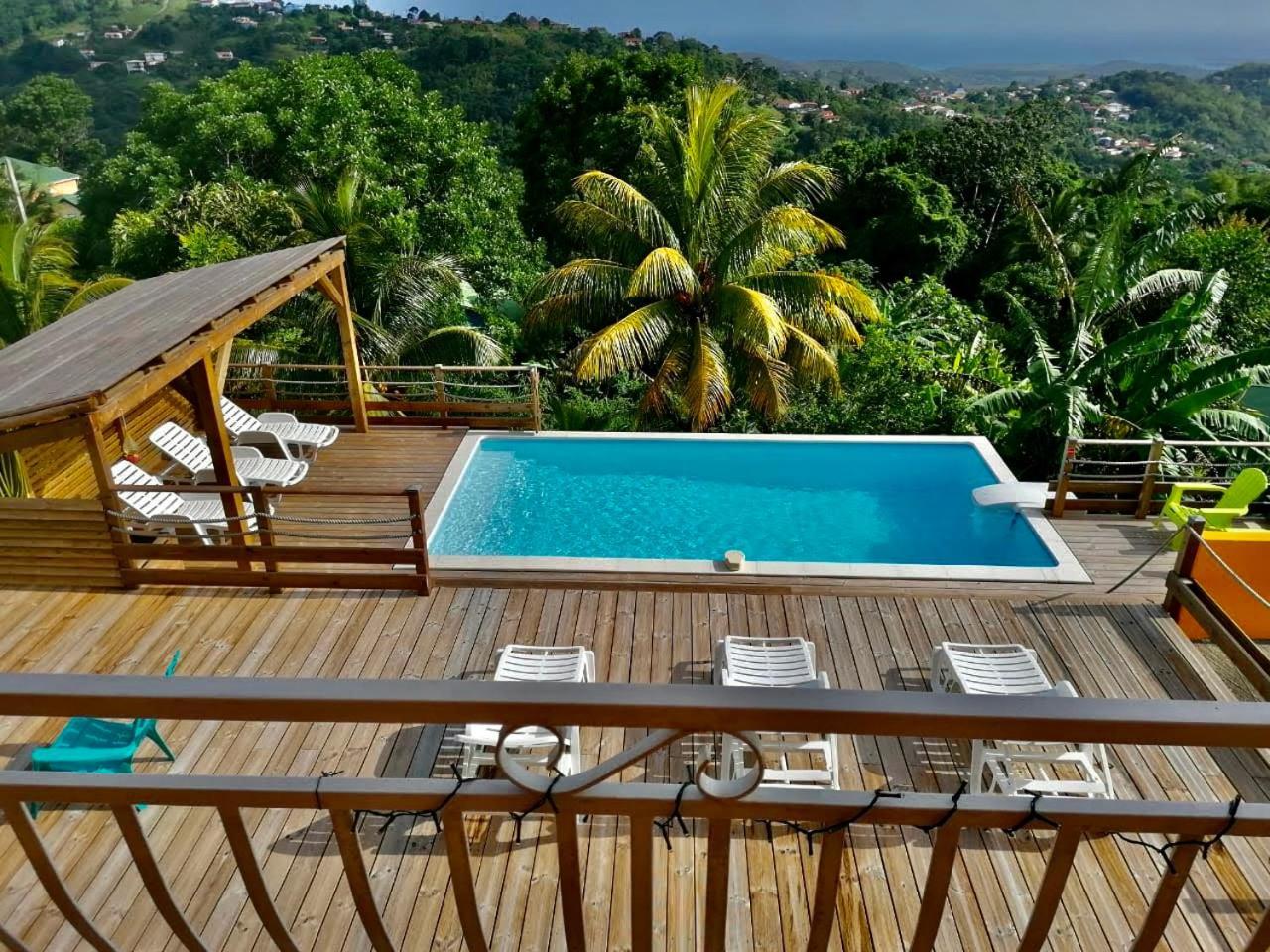 Villa Cosaroe 6-14 Pers Piscine Et Superbe Vue Mer Panoramique Riviere-Salee Dış mekan fotoğraf