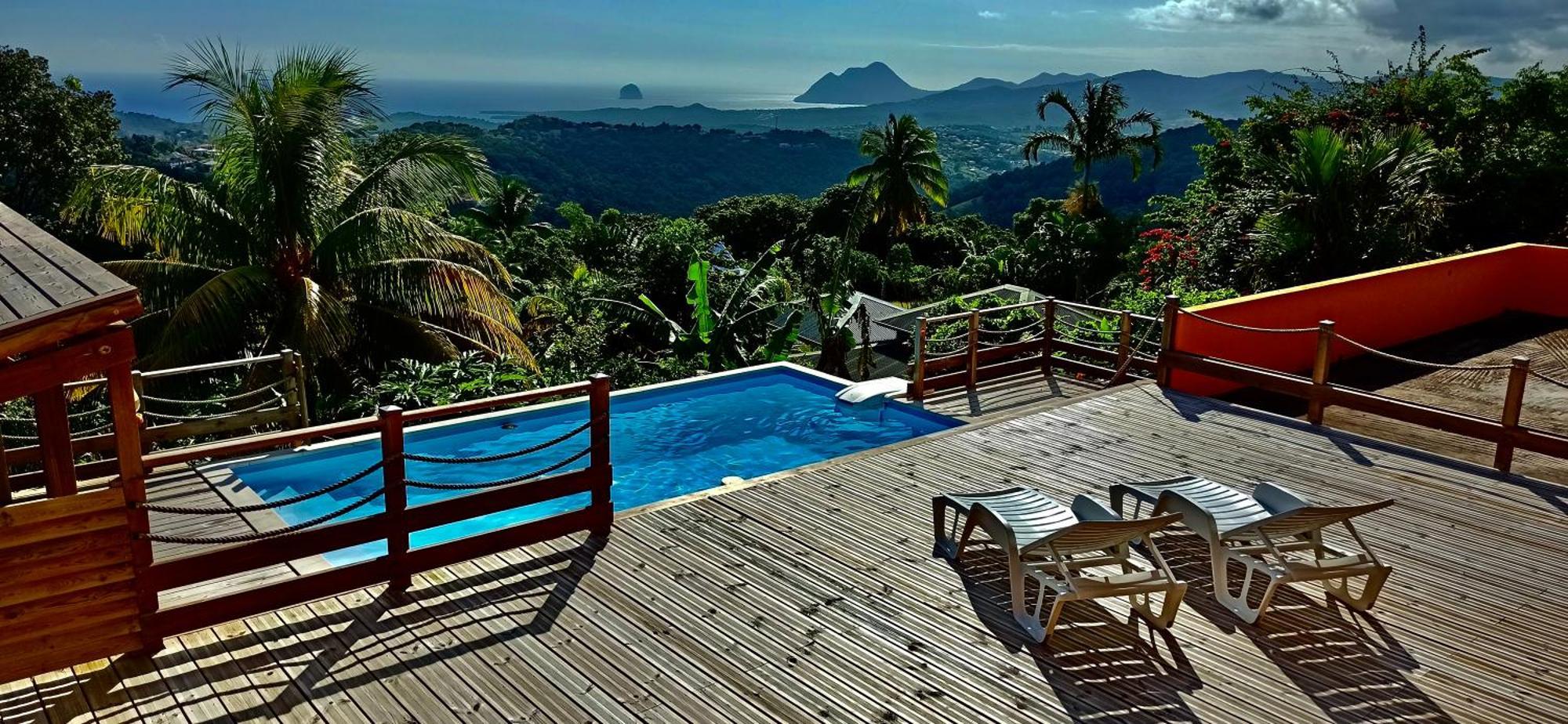 Villa Cosaroe 6-14 Pers Piscine Et Superbe Vue Mer Panoramique Riviere-Salee Dış mekan fotoğraf